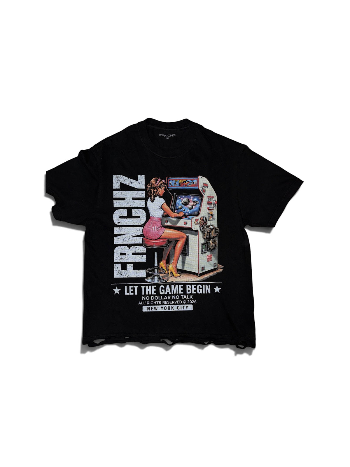FRNCHZ “LET THE GAME BEGIN” BLACK TEE